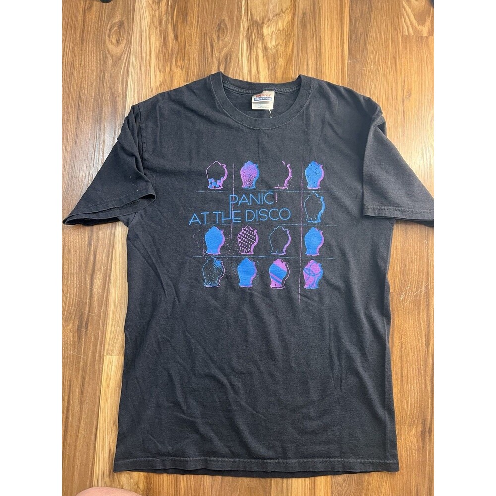 Panic At The Disco Vintage Y2K T-Shirt Hanes Heavyweight Rare Size M